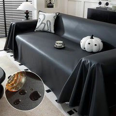 Faux Leather Waterproof Pet Hair-Resistant Sofa Throw Sofa Cover