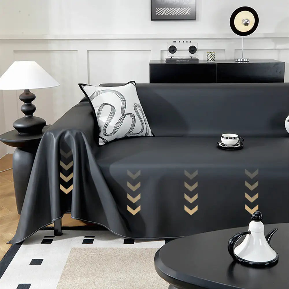 Faux Leather Waterproof Pet Hair-Resistant Sofa Throw Sofa Cover