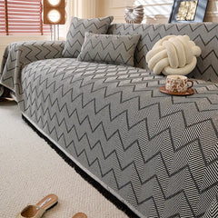 Faux Linen Scratch-Resistant Furniture Protector Sofa Blanket Sofa Cover Sofa Throws