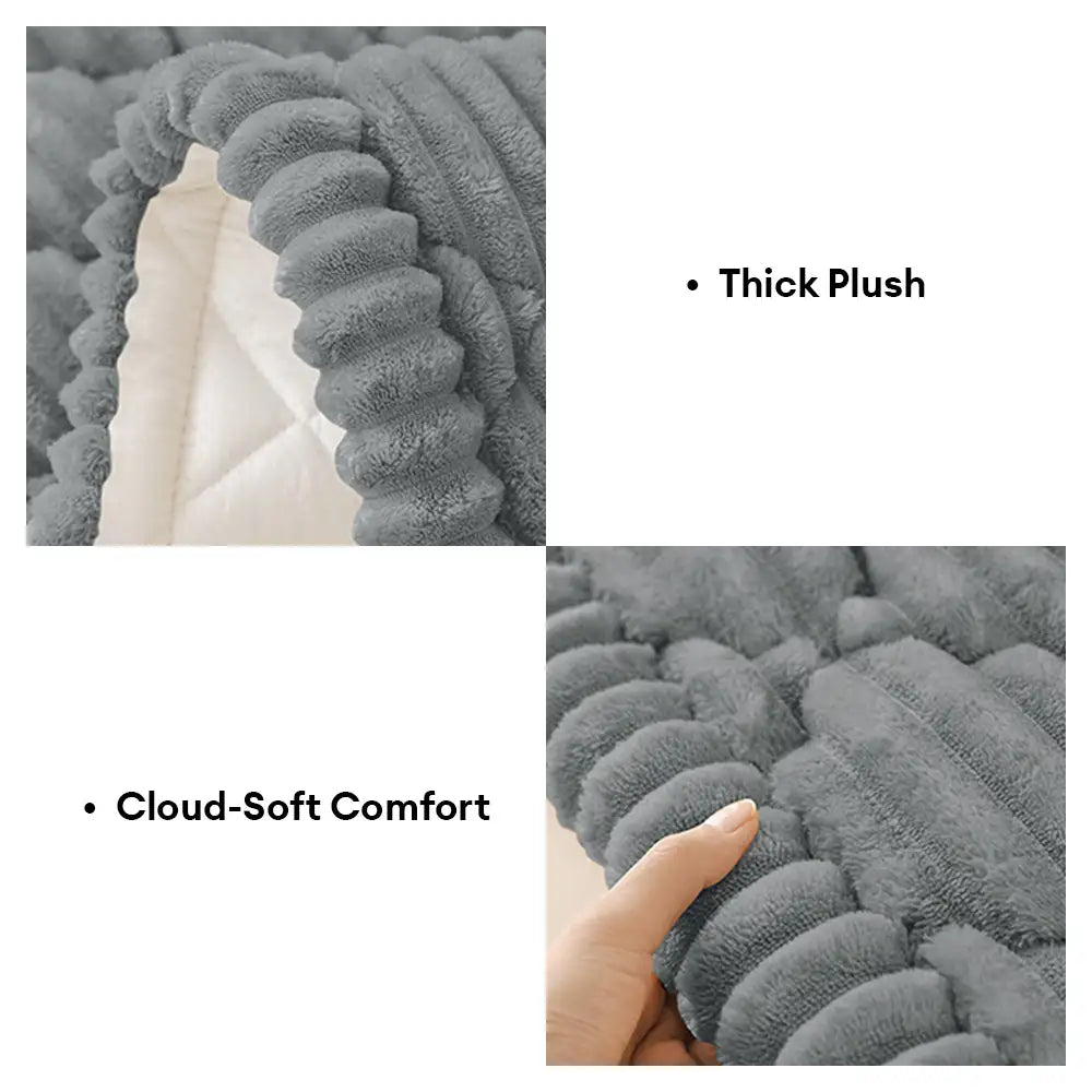 Fluffy Fuzzy Pet-Friendly Sofa Protector Washable Sofa Cover Pet Mat