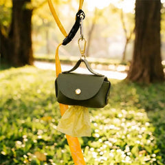 Handbag Style Faux Leather Dog Poop Bag Dispenser