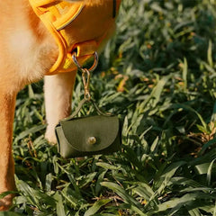 Handbag Style Faux Leather Dog Poop Bag Dispenser