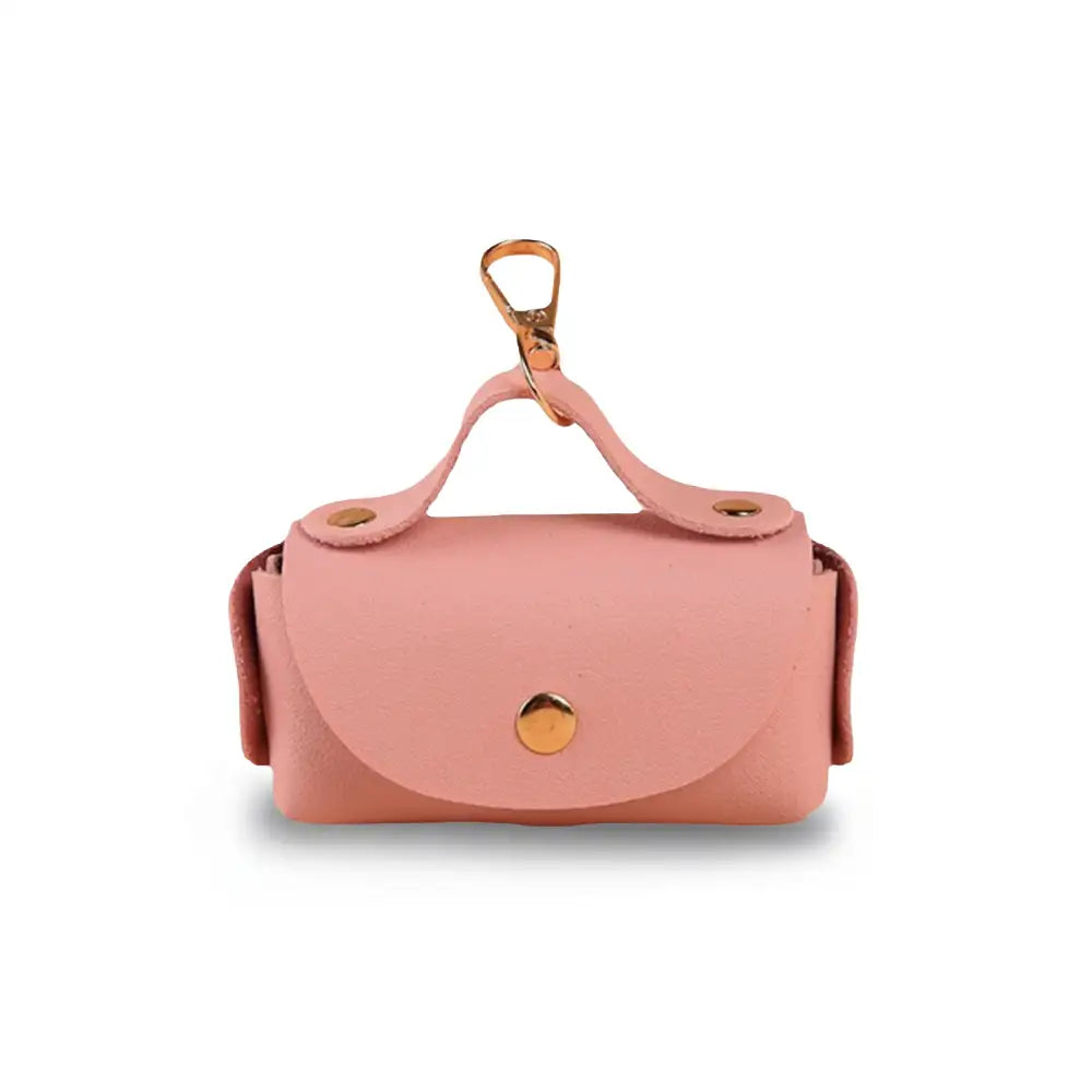 Handbag Style Faux Leather Dog Poop Bag Dispenser