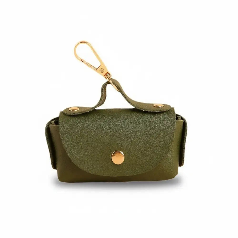 Handbag Style Faux Leather Dog Poop Bag Dispenser