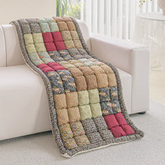 Handmade Vintage Floral Soft Stuffed Pet Mat Non-Slip Sofa Cover