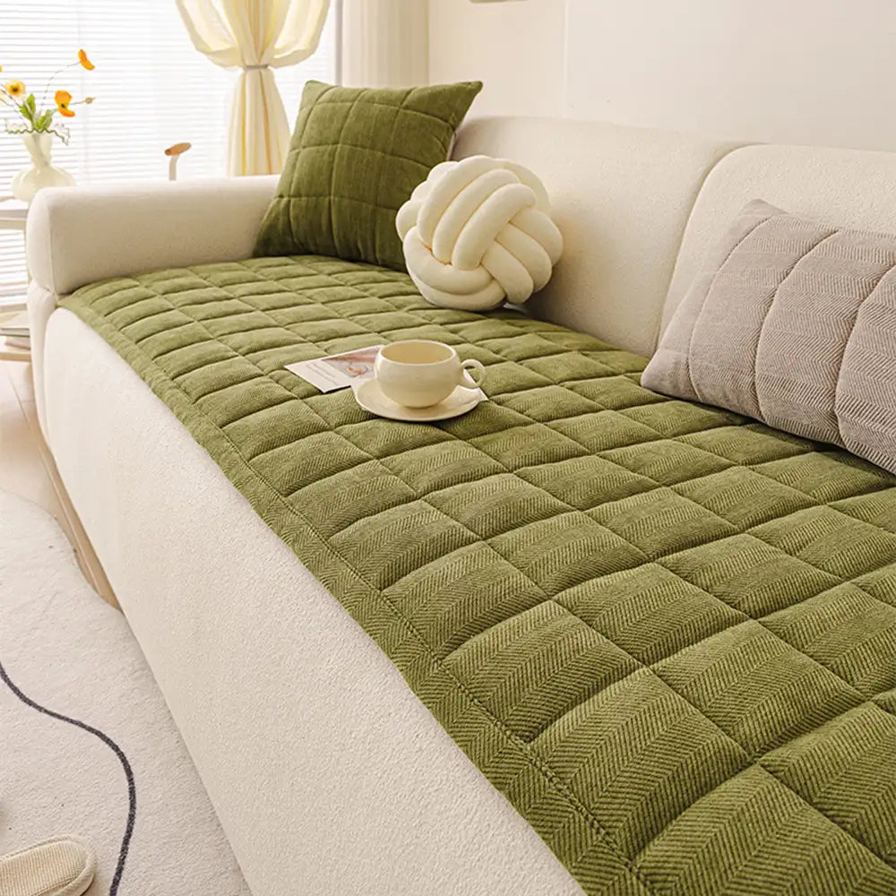 Scratch-proof All-season Stain-resistant Sofa Cover Mat - Retro