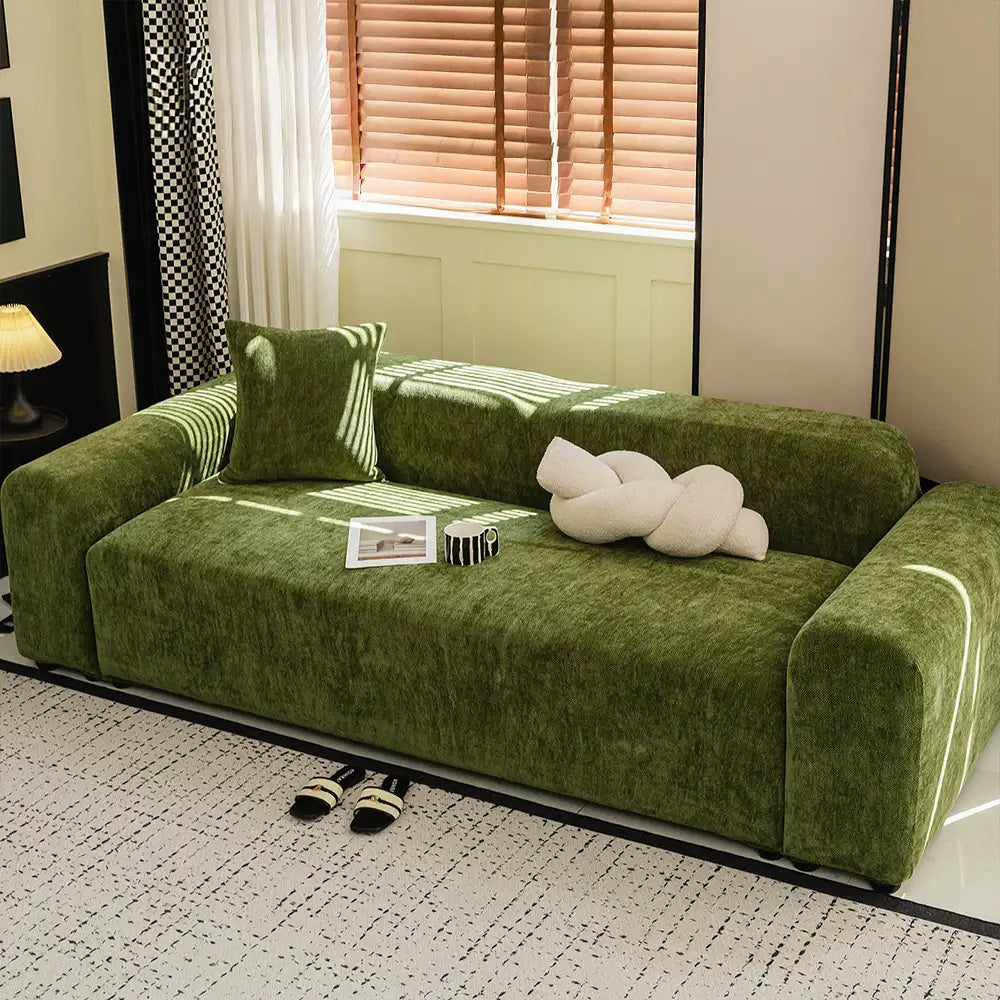 Herringbone Full Coverage Scratch-Resistant Sofa Protection Magic Stretch  Corner Couch Cover