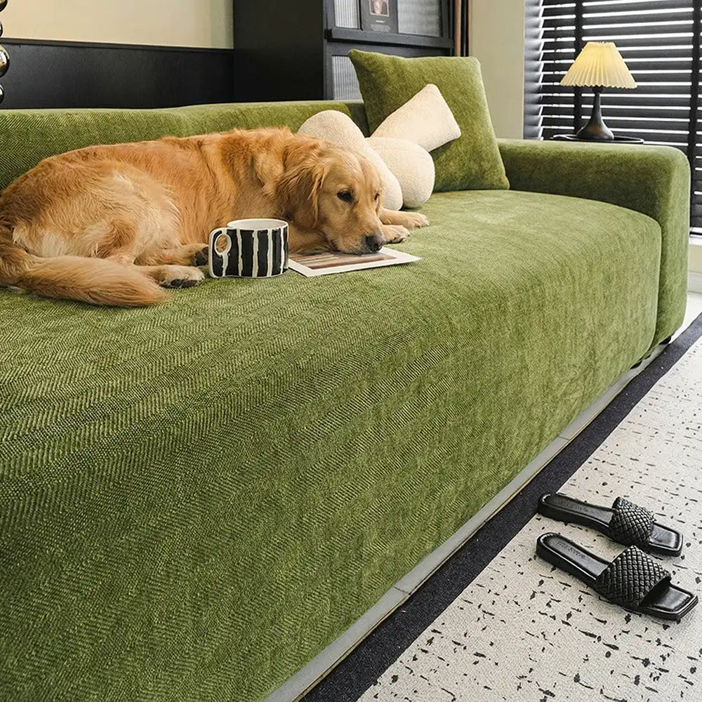Herringbone Scratch-Resistant Full Coverage Strectch Sofa Protection Outdoor Garden Sofa Cover