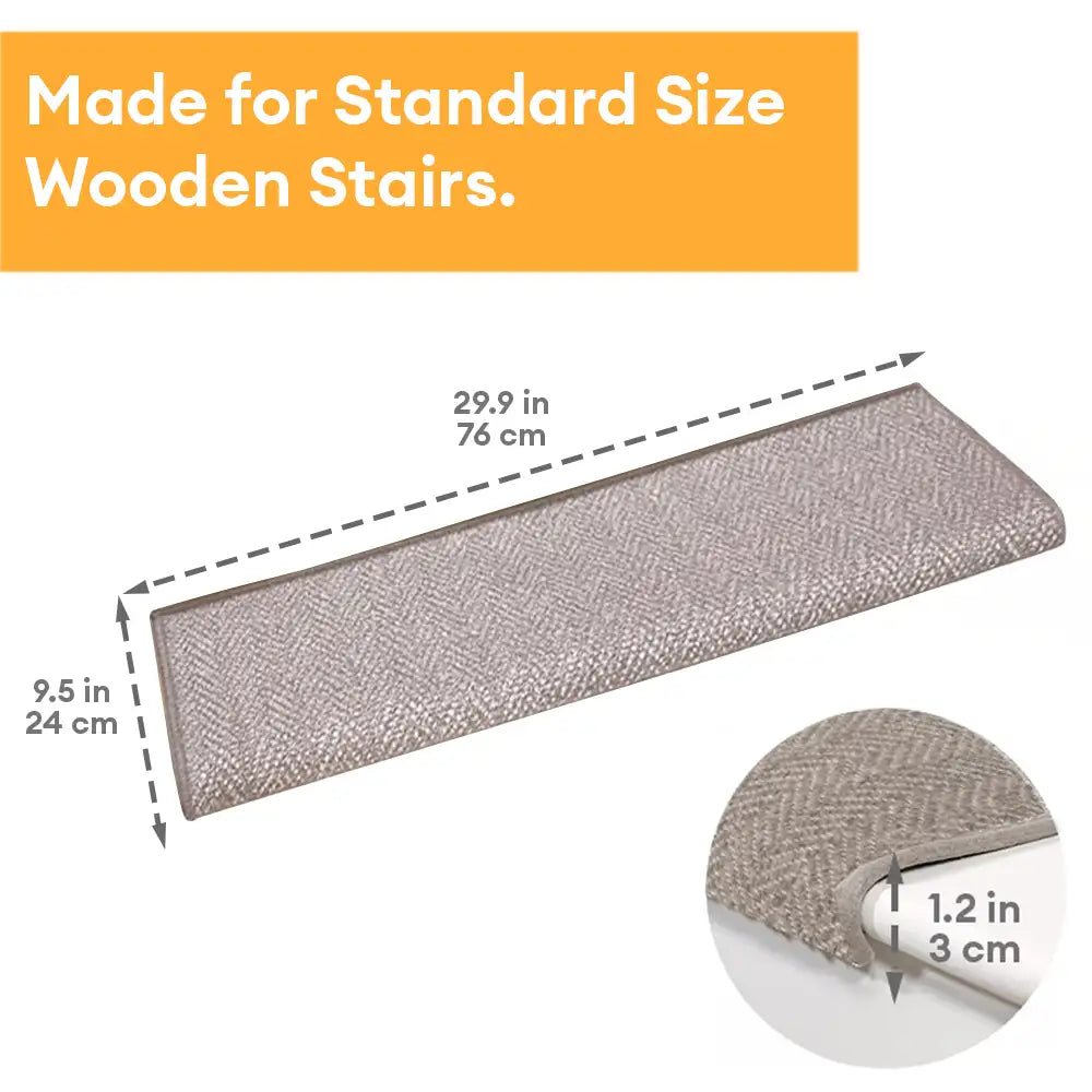 Non-slip All-season Adhesive-Grip Stair Treads - Retro
