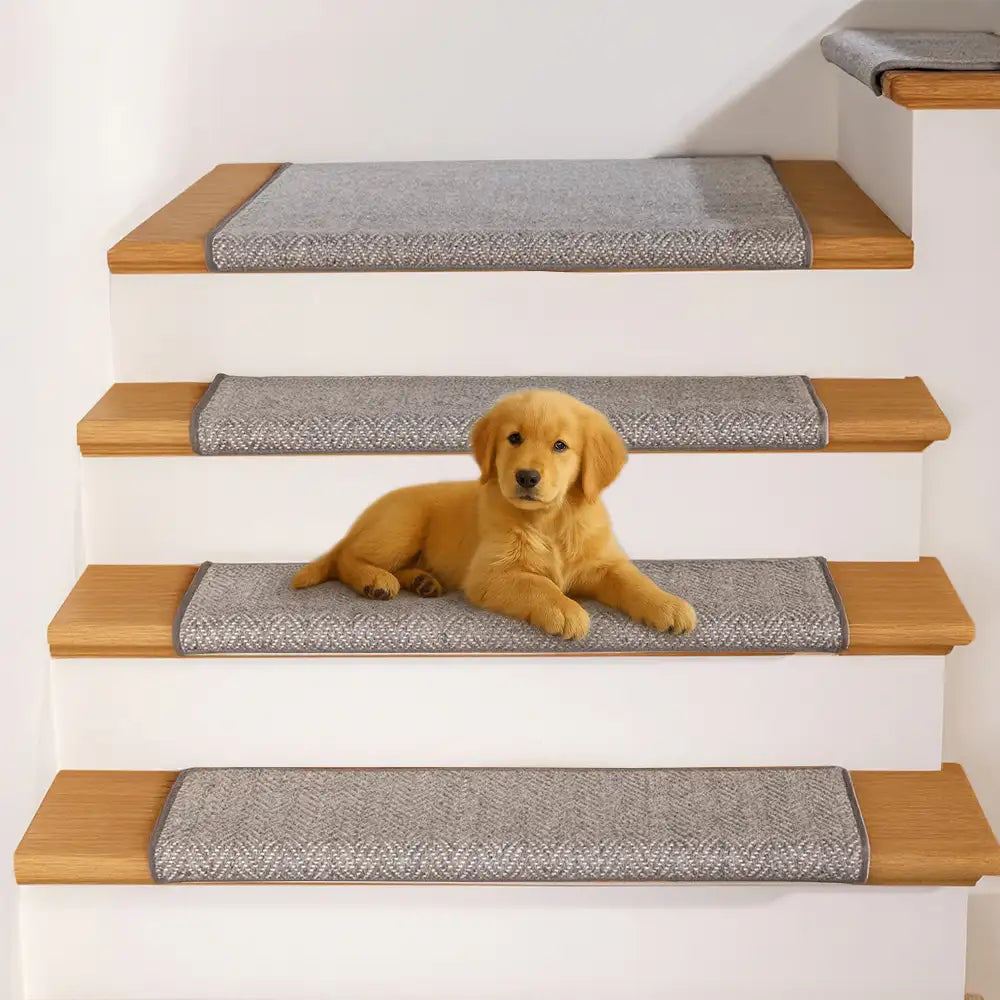 Non-slip All-season Adhesive-Grip Stair Treads - Retro