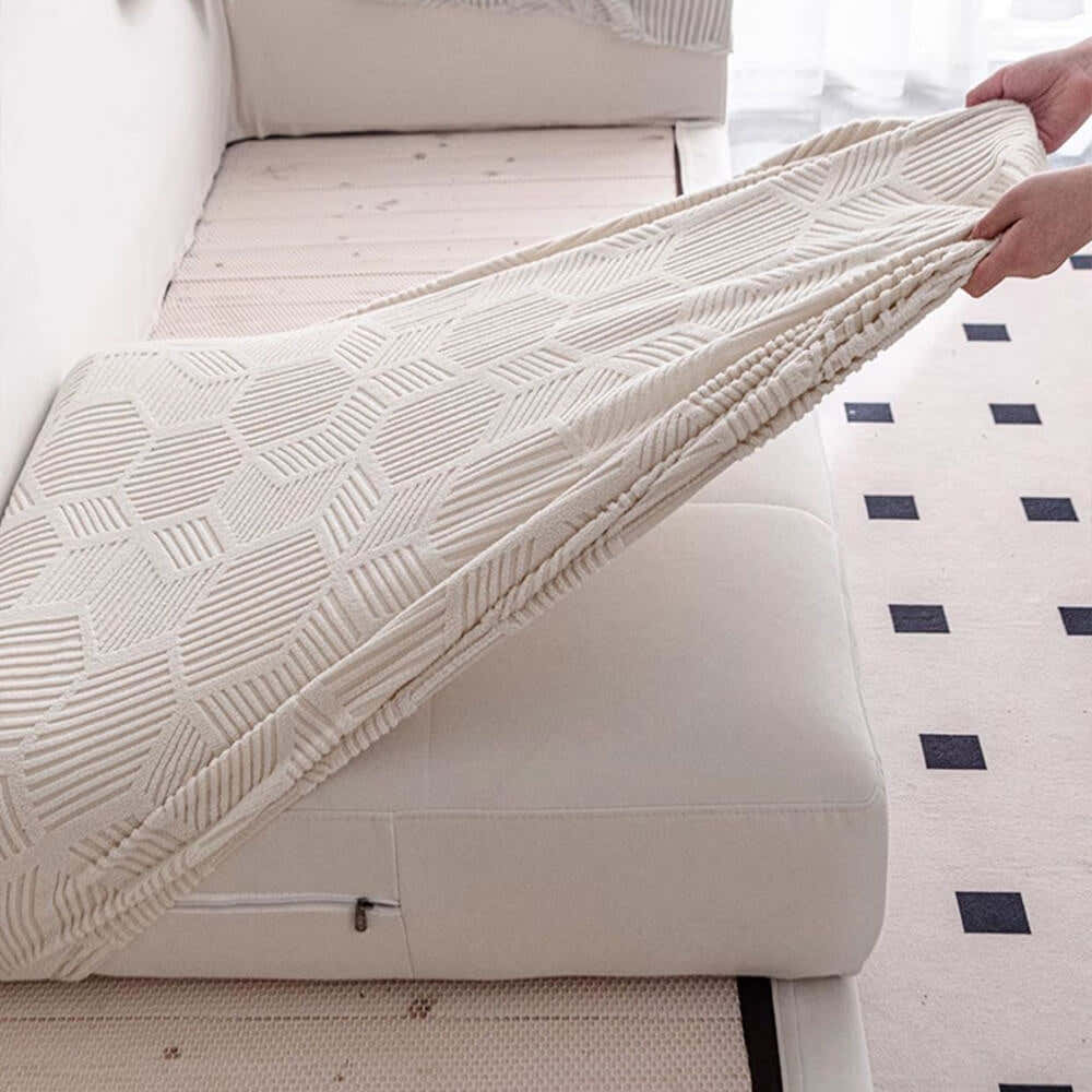 Honeycomb Pattern Water-resistant Stretch Full-Cover Magic Outdoor Garden Sofa Cover