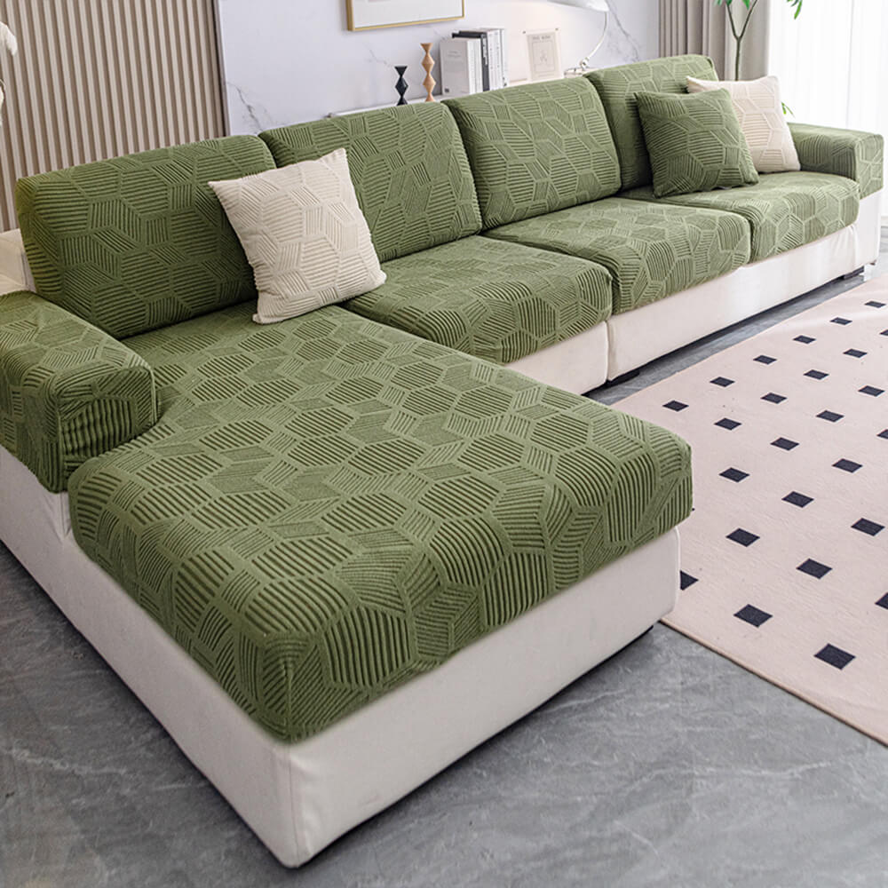 Honeycomb Pattern Water-resistant Stretch Full-Cover Magic Outdoor Garden Sofa Cover