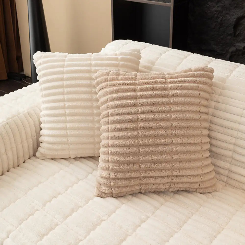 Waterproof One-Piece Cozy Flannel Sofa Protection Non-Slip Corner Couch Cover