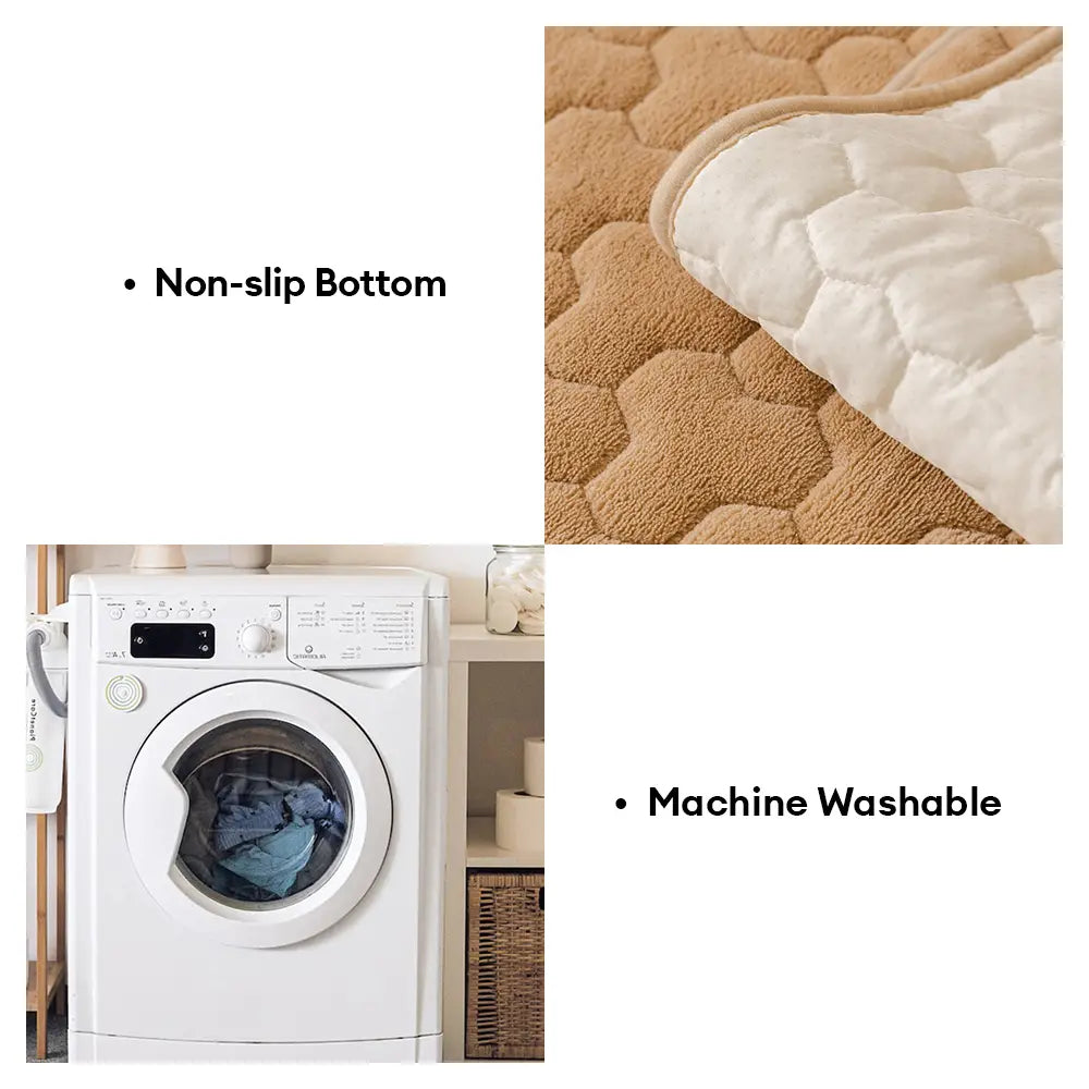 One-Piece Short Plush Comfortable Skin-Friendly Furniture Protection Couch Cover - Puzzle