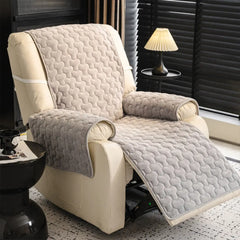 One-Piece Short Plush Comfortable Skin-Friendly Furniture Protection Couch Cover - Puzzle