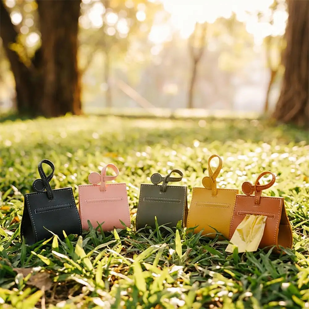 PU Leather Dog Poop Bag Dispenser