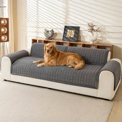Quilted Square Simple Comfortable Sofa Protector Non-Slip Sofa Cover