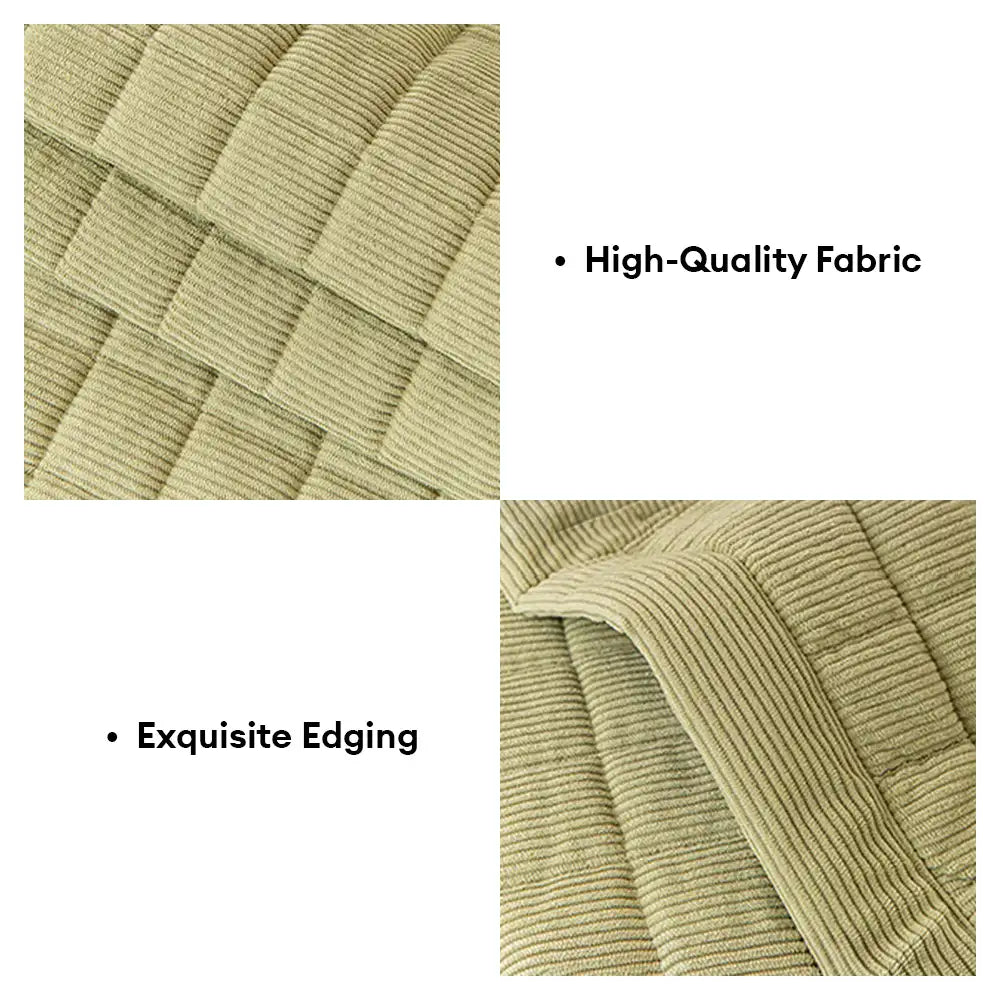 Quilted Square Simple Comfortable Sofa Protector Non-Slip Sofa Cover