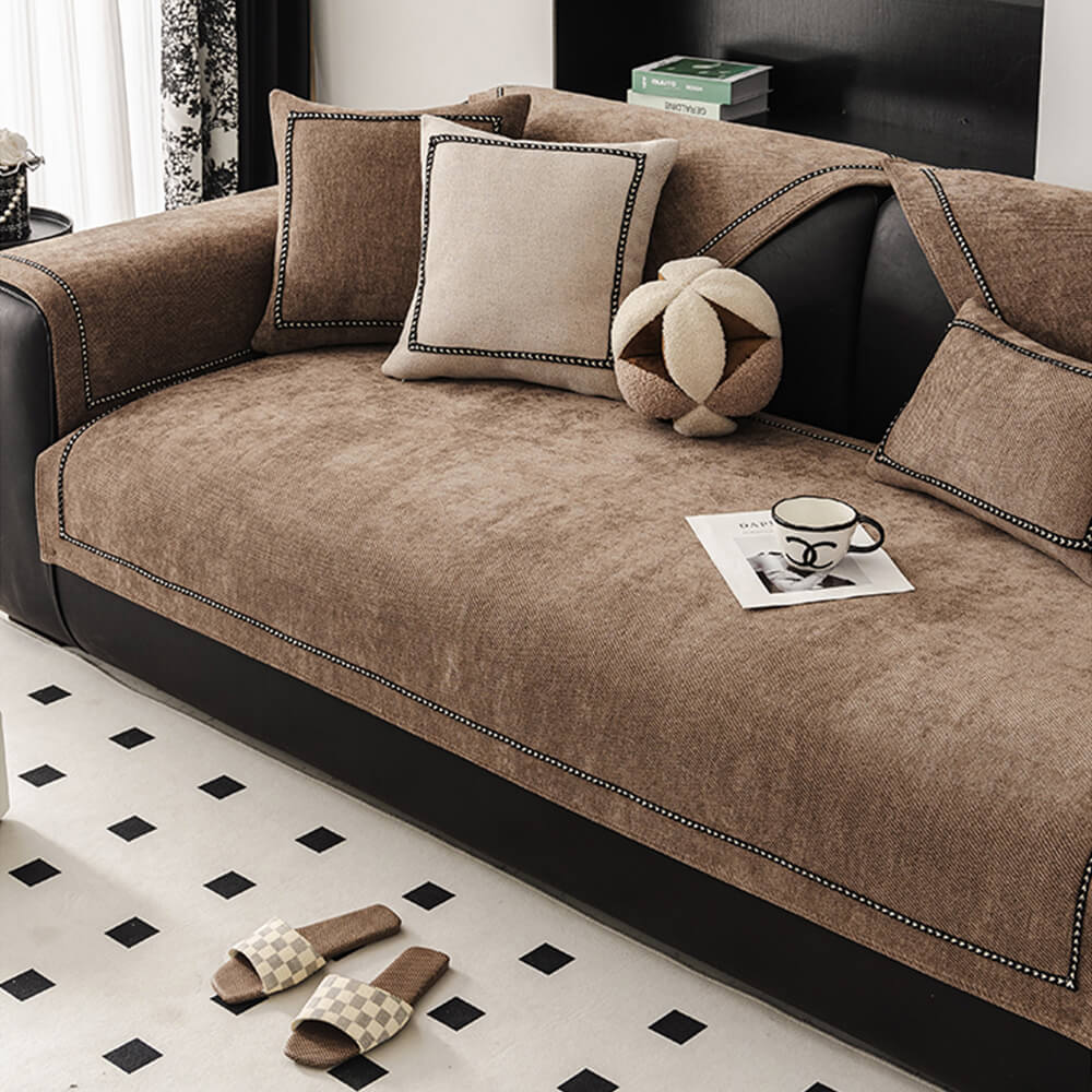 Simple Modern Jacquard High-Weight Non-Slip Chenille Outdoor Garden Sofa Cover