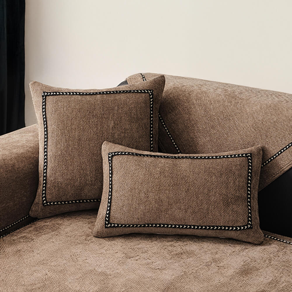 Simple Modern Jacquard High-Weight Non-Slip Chenille Recliner Slipcover