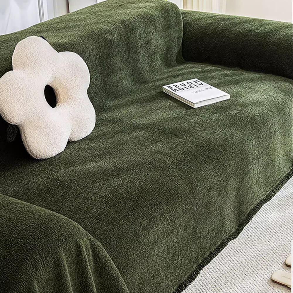 Soft Plush Water-resistant Multi-Purpose Furniture Protection Corner Sofa Cover Sofa Throws