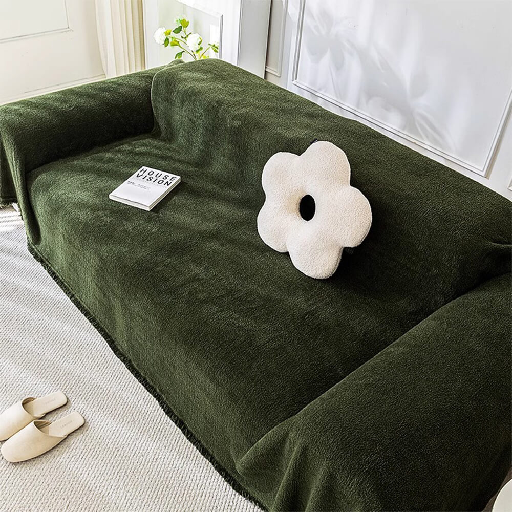 Soft Plush Water-resistant Multi-Purpose Furniture Protection Sofa Cover Sofa Throws