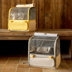 Spacious Lightweight Cat Carrier Backpack with Transparent Window