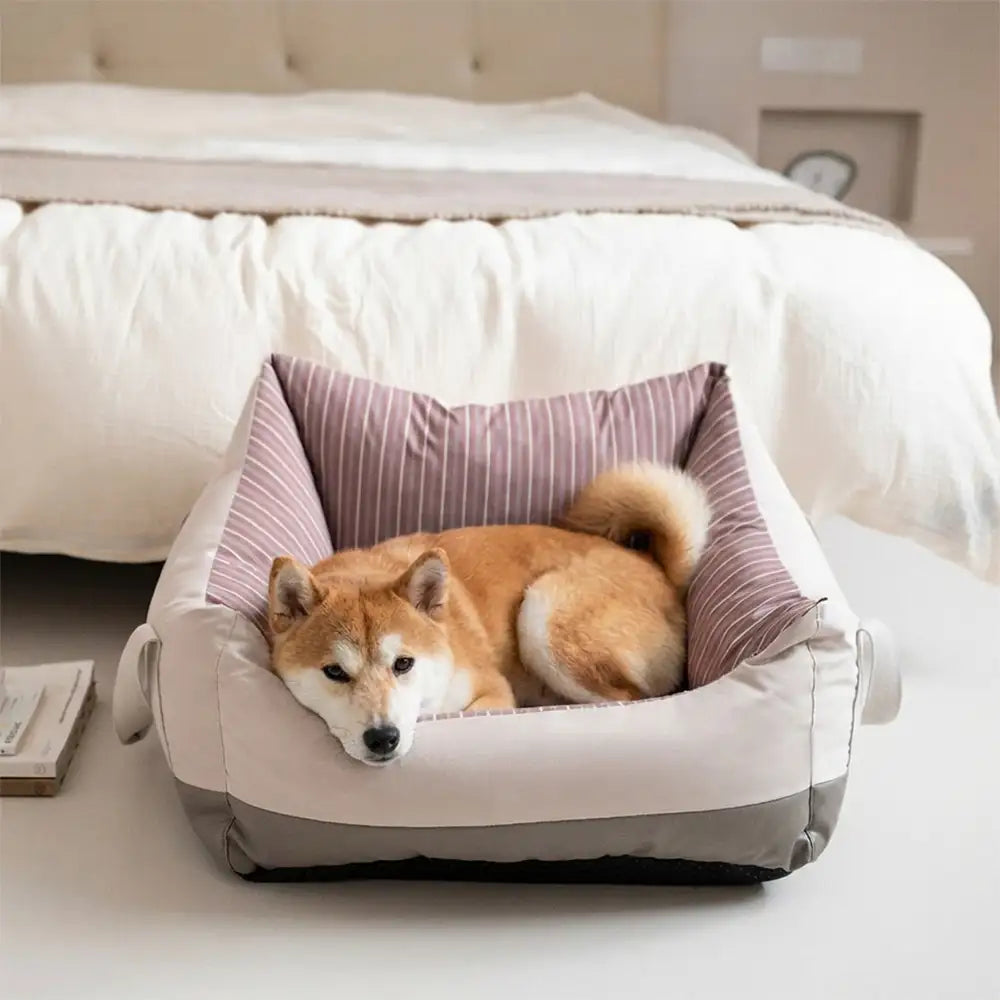 Travel Safety Semi-Enclosed Water-Repellent Dog Car Seat Bed