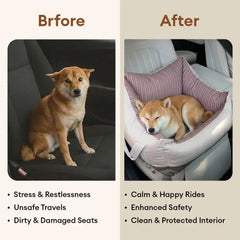 Travel Safety Semi-Enclosed Water-Repellent Dog Car Seat Bed