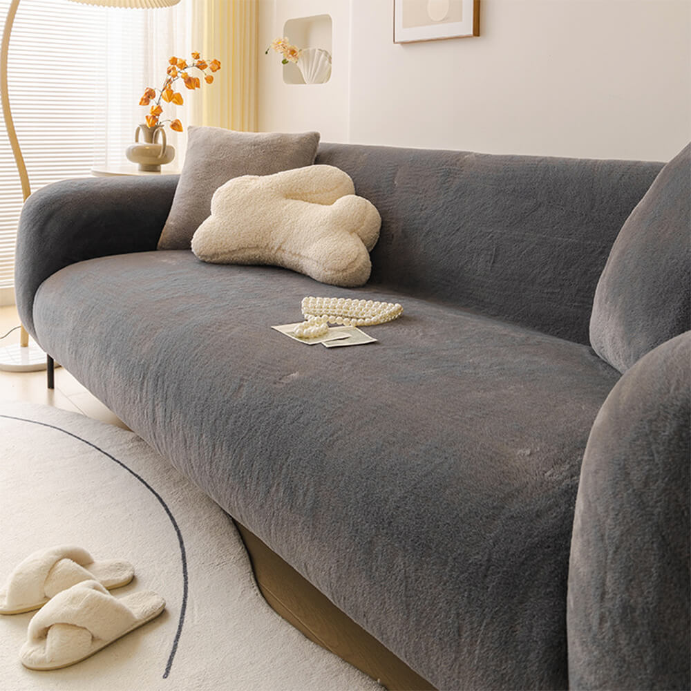 Ultra Soft Skin Friendly Plush Full Coverage Sofa Protector Recliner Slipcover