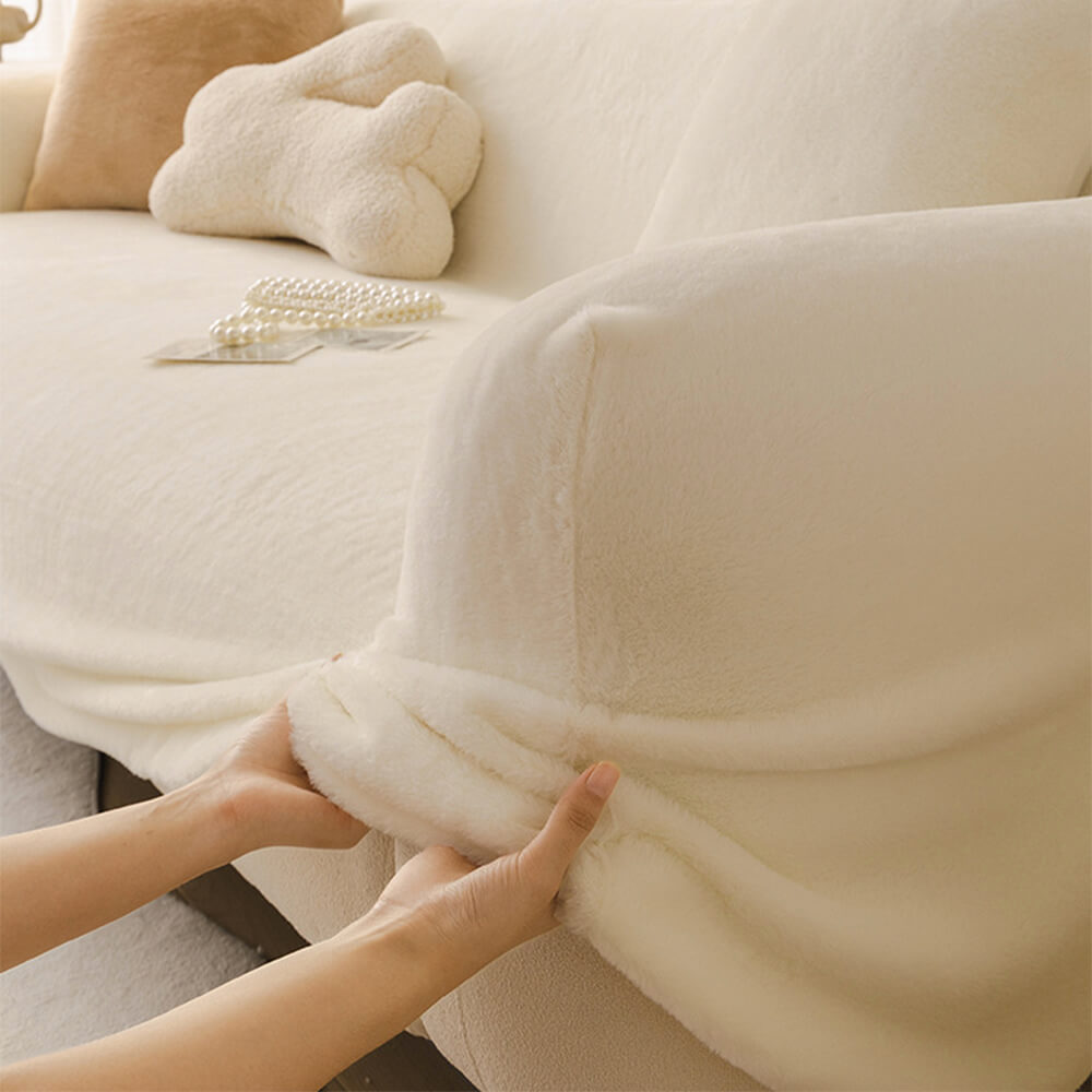 Ultra Soft Skin Friendly Plush Full Coverage Sofa Protector Recliner Slipcover