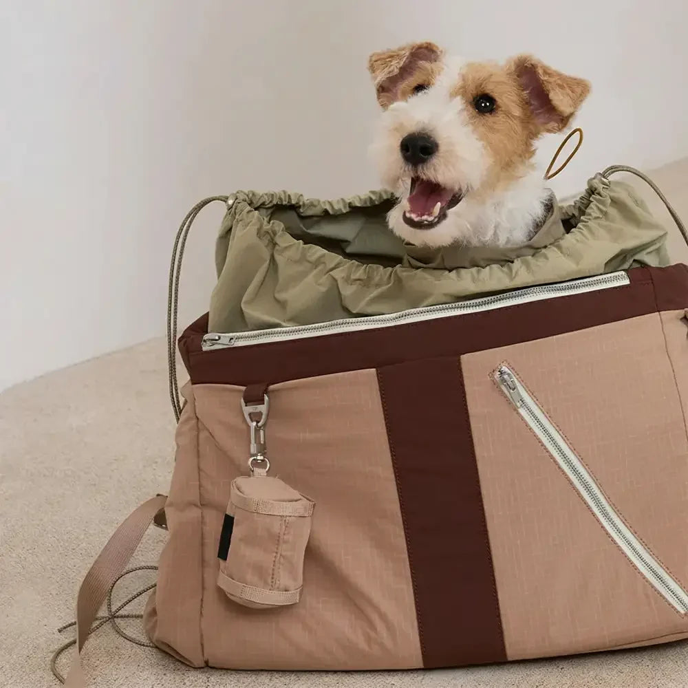 Vintage Breezy Outdoor Waterproof Large-Capacity Travel Pet Carrier Bag