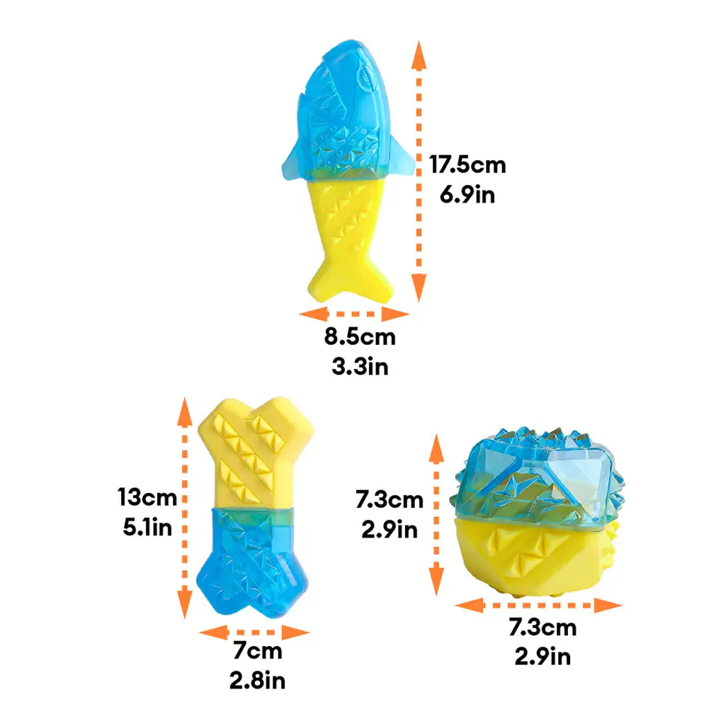 Water-Fillable Freezable Teething Cooling Dog Chew Toy