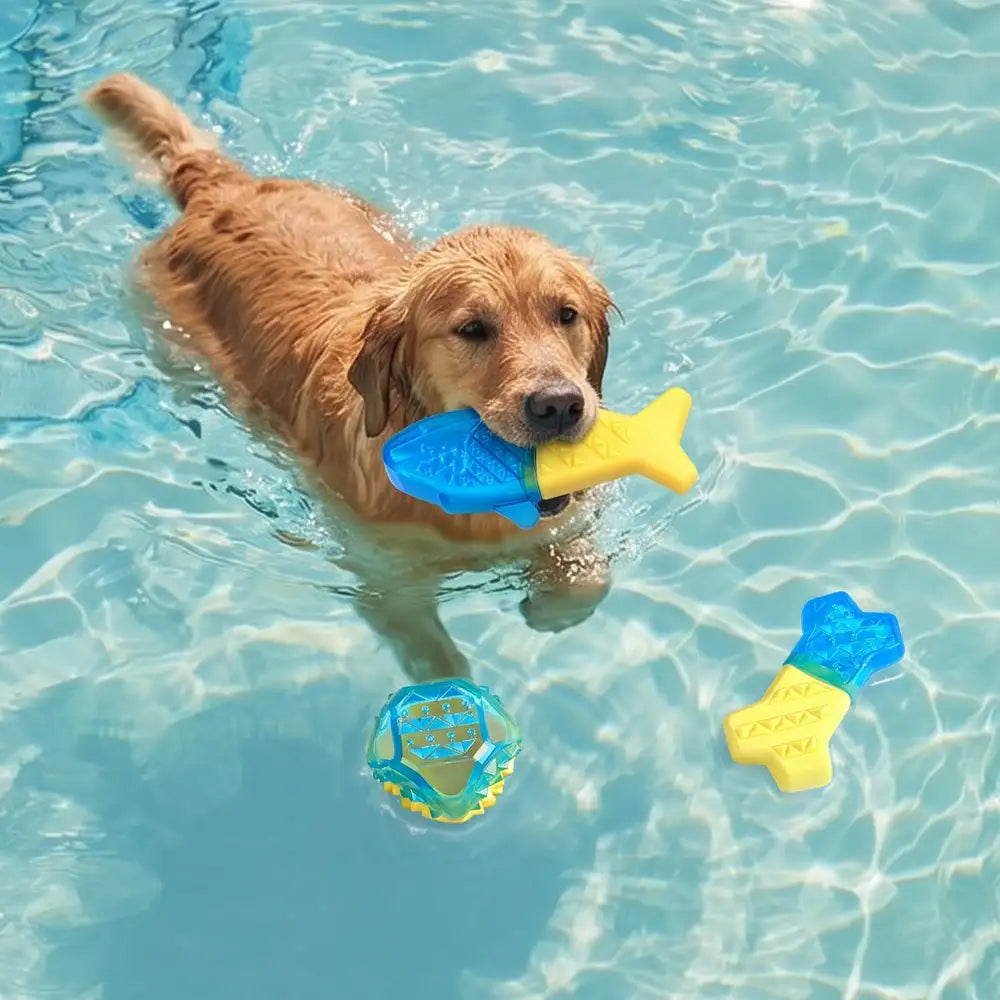 Water-Fillable Freezable Teething Cooling Dog Chew Toy