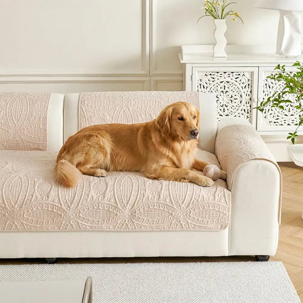 Water-Repellent Brushed Fabric All-Season Breathable Non-Slip Outdoor Garden Sofa Cover