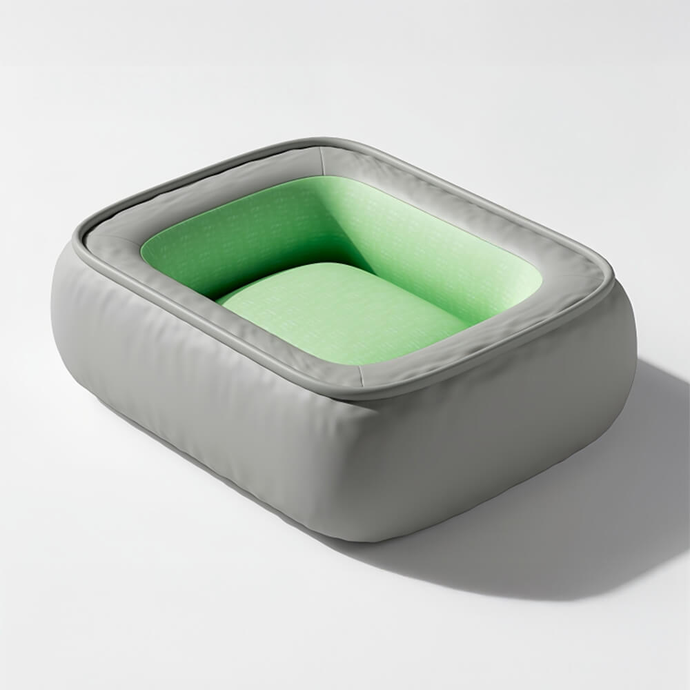 Waterproof Non-stick PU Leather Scratch-resistant Full Support Dog Bed
