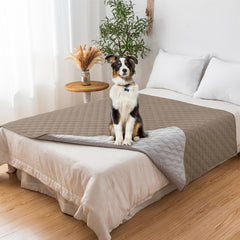 Waterproof & Non-Slip Diamond Quilted Pet Sofa Cover – Stylish Protection for Furniture