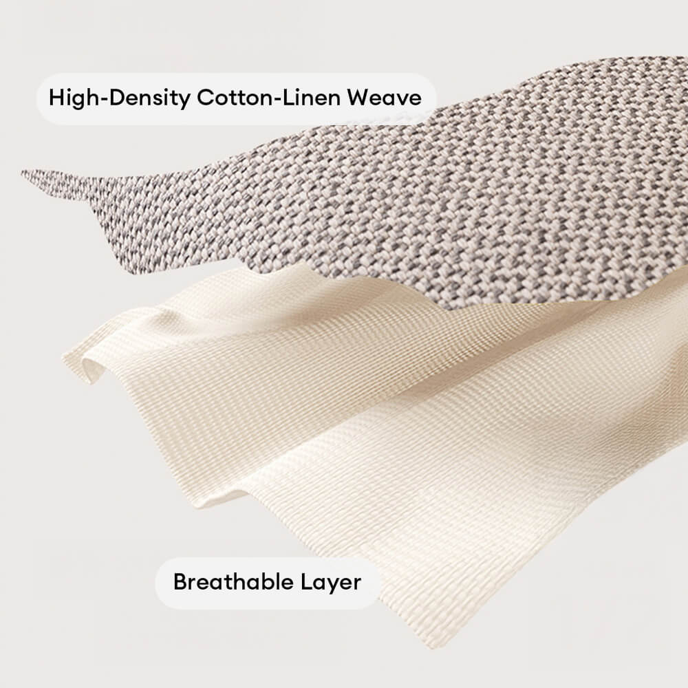 Breathable Woven Cotton Linen Non-Slip Sofa Cover