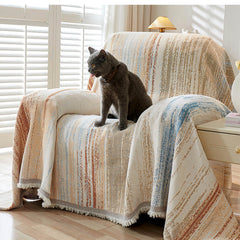 Colourful Rainbow Gradient Full Sofa Drape Throw Sofa Cover Sofa Throws