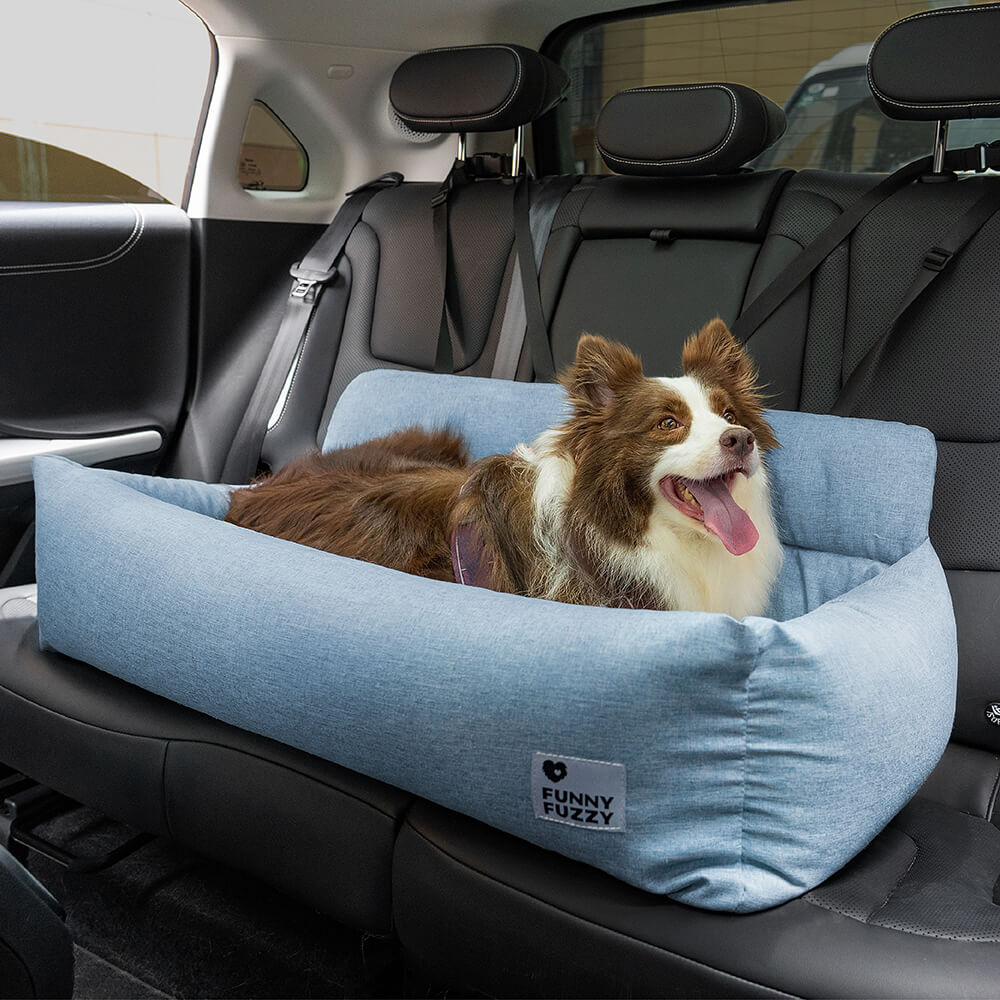 Travel Bolster Full Durable Washable Dog Car Back Seat Bed - Roadtrip
