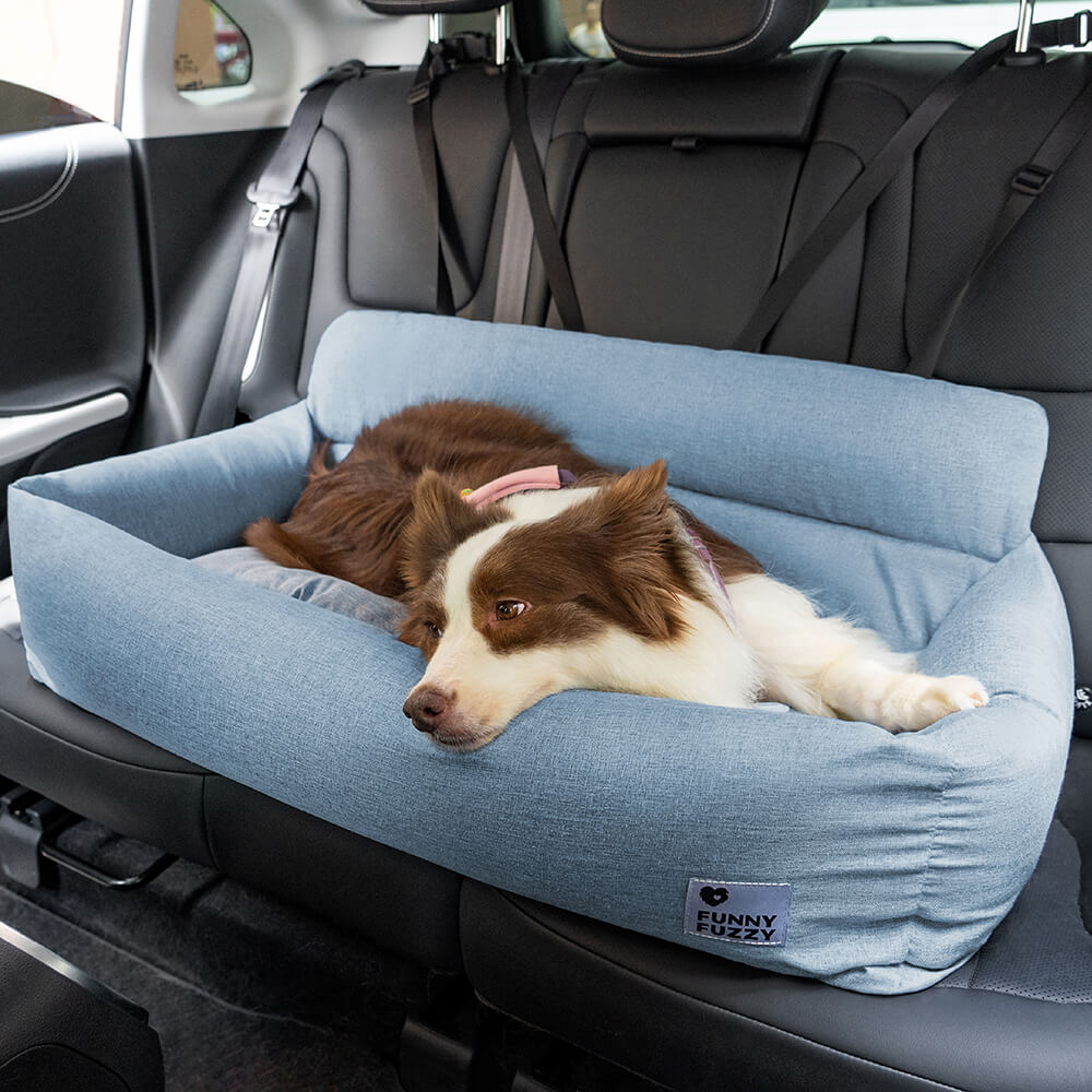 Travel Bolster Full Durable Washable Dog Car Back Seat Bed - Roadtrip