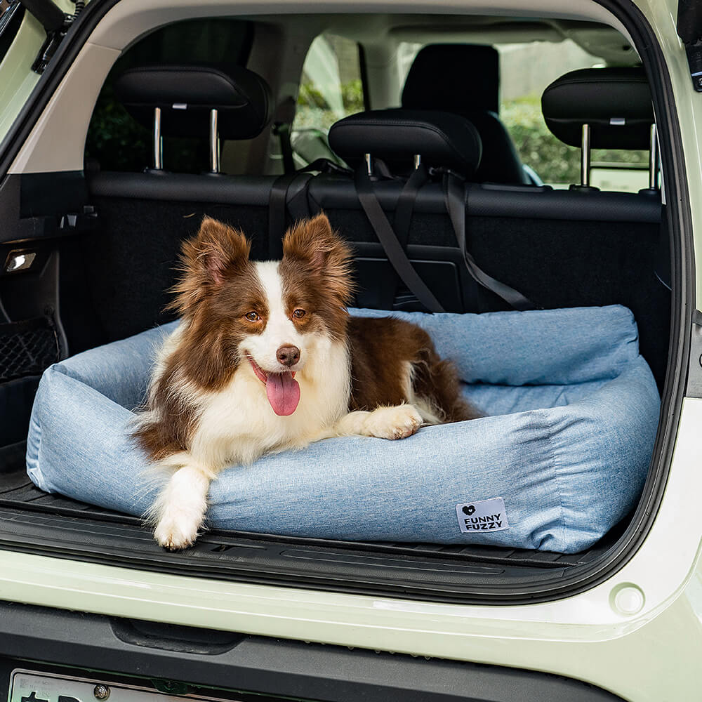 Travel Bolster Full Durable Washable Dog Car Back Seat Bed - Roadtrip