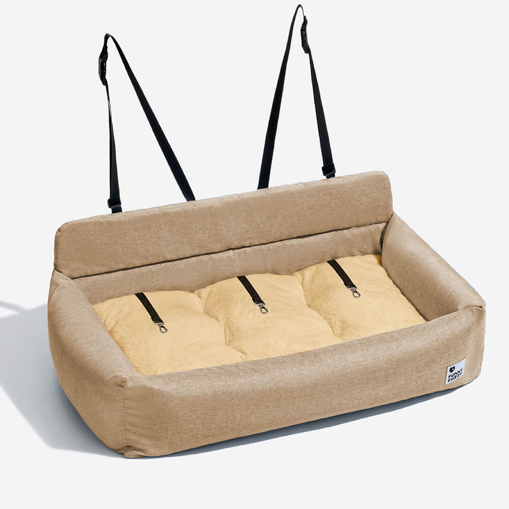 Travel Bolster Full Durable Washable Dog Car Back Seat Bed - Roadtrip
