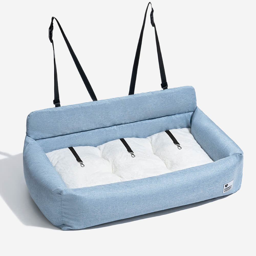 Travel Bolster Full Durable Washable Dog Car Back Seat Bed - Roadtrip