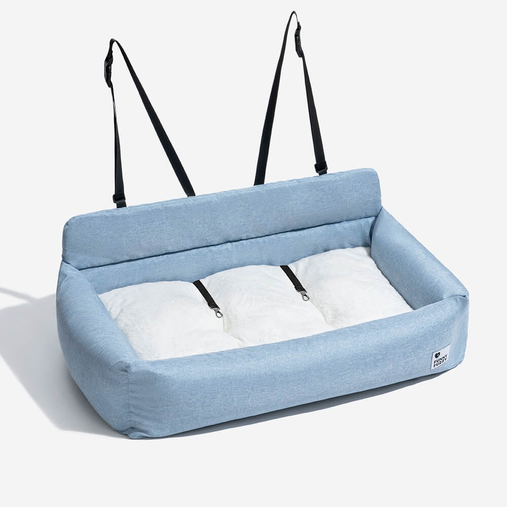 Travel Bolster Full Durable Washable Dog Car Back Seat Bed - Roadtrip