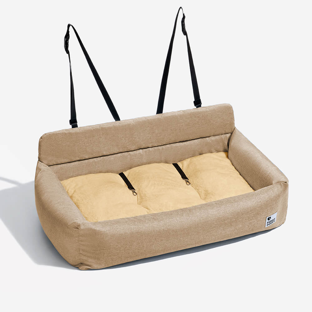 Travel Bolster Full Durable Washable Dog Car Back Seat Bed - Roadtrip