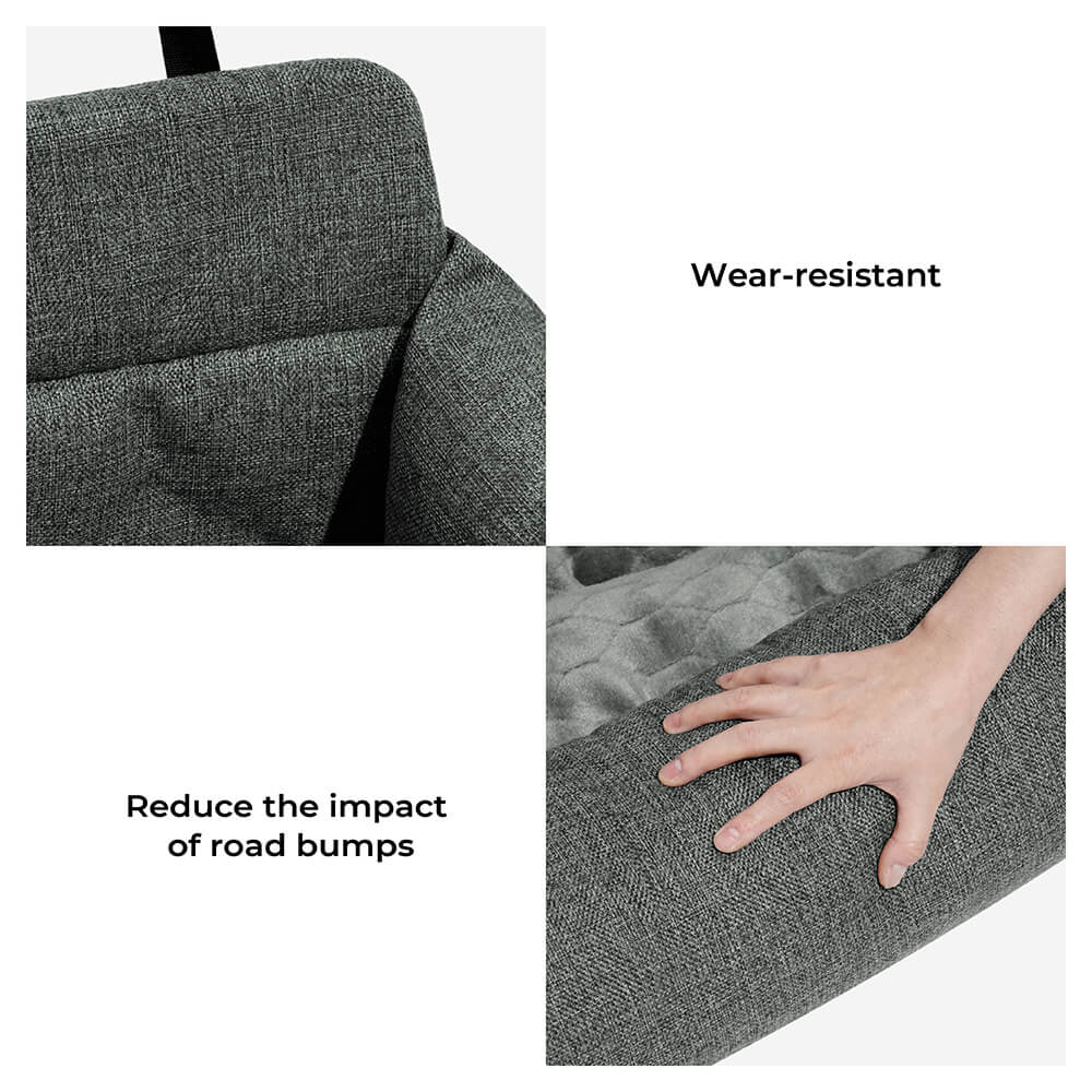 Travel Bolster Full Durable Washable Dog Car Back Seat Bed - Roadtrip