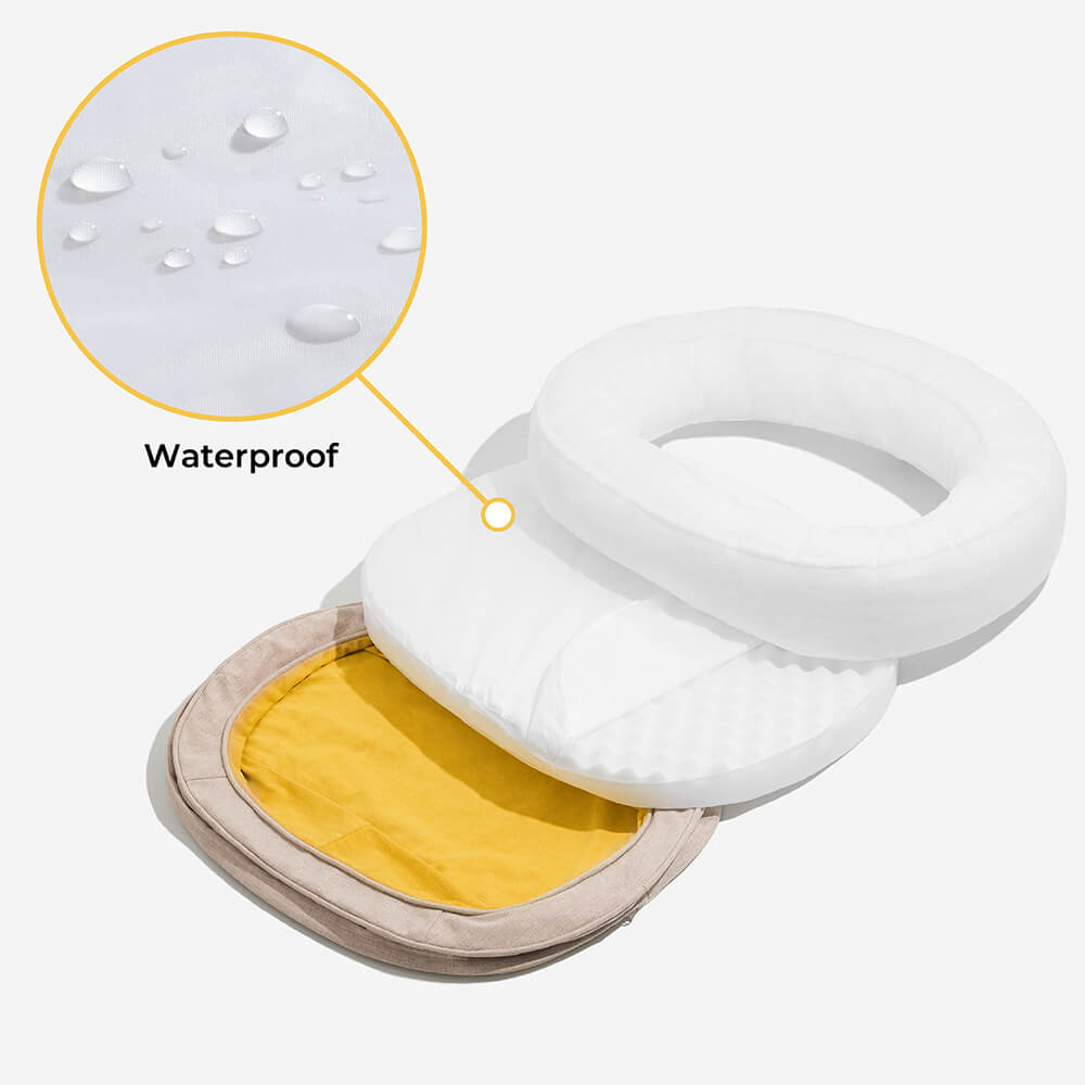 Orthopaedic Machine Washable Dog Bed Calming Bed - Donut