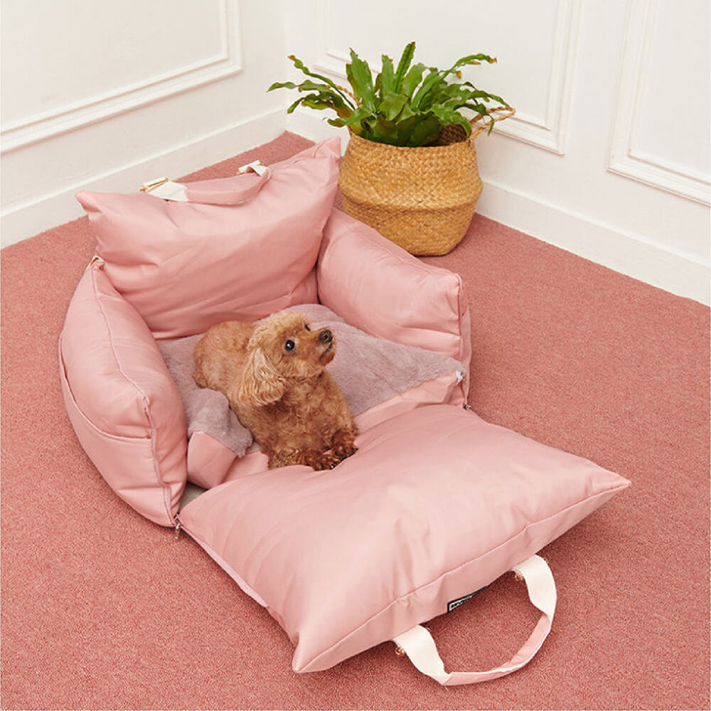 Waterproof ISOFIX Dog Car Seat Bed - First Class