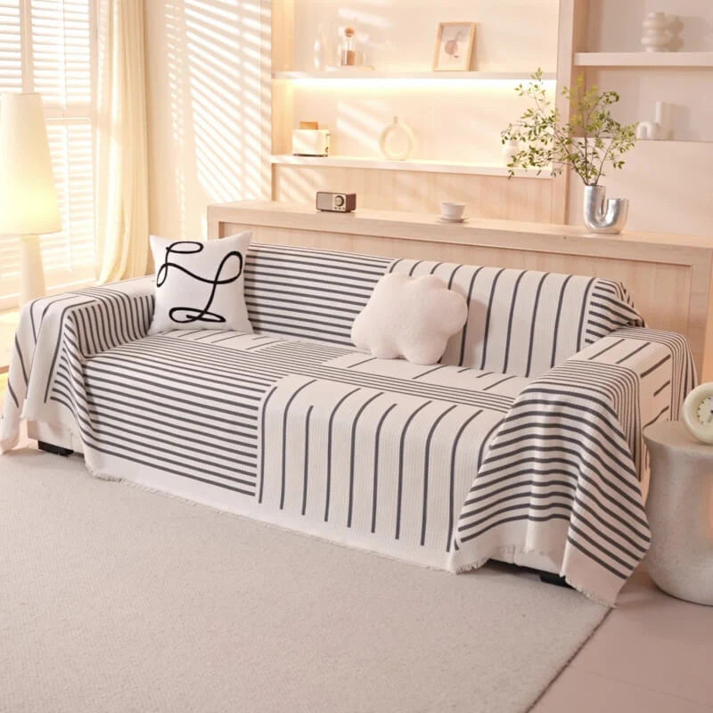 Geometric Pattern MultiColour Sofa Cover - Modern Design for a Stylish Home Sofa Throws